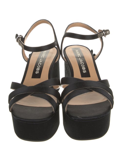 Marc Jacobs Satin Crystal Embellishments Sandals
