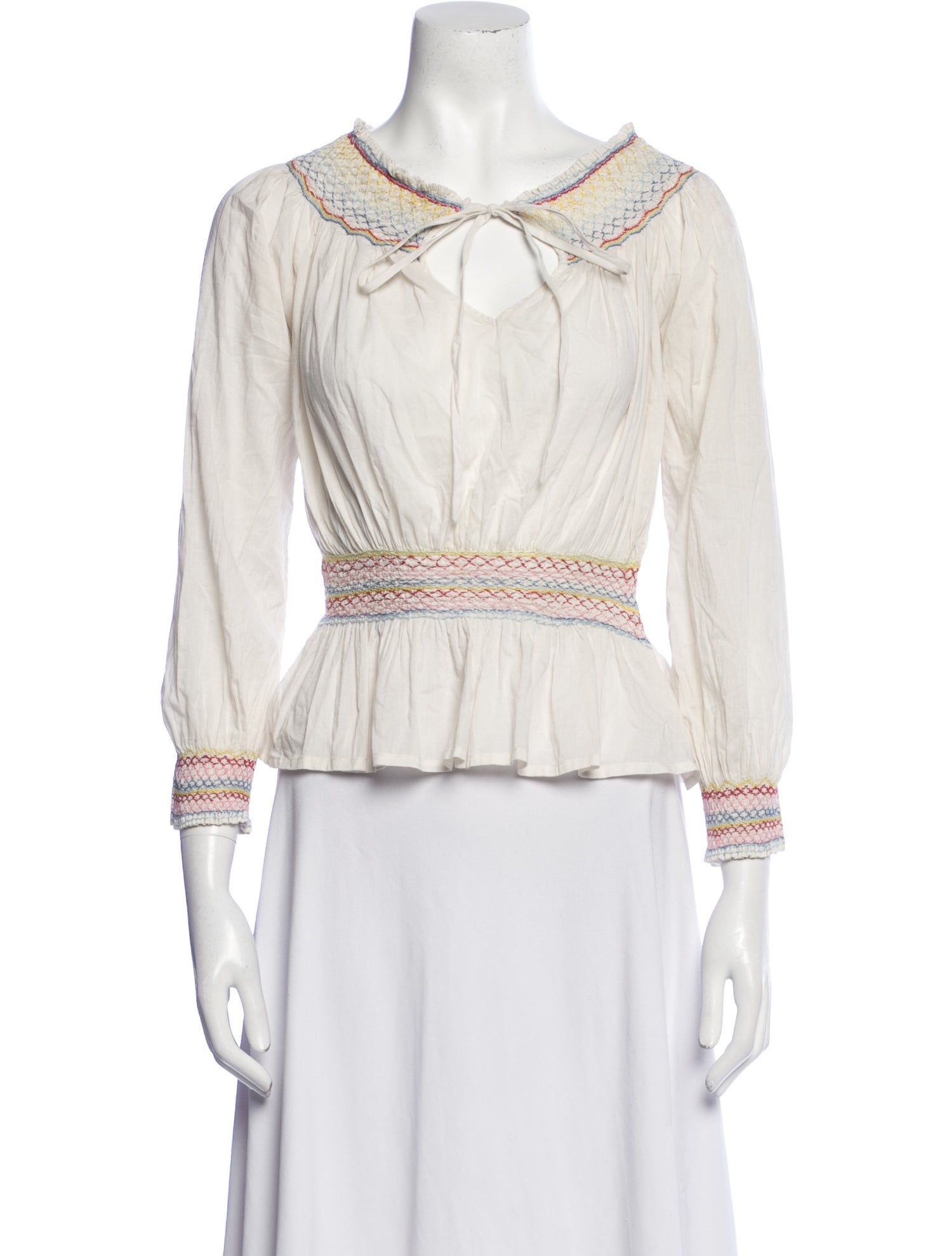 Marc Jacobs V-Neck Three-Quarter Sleeve Blouse