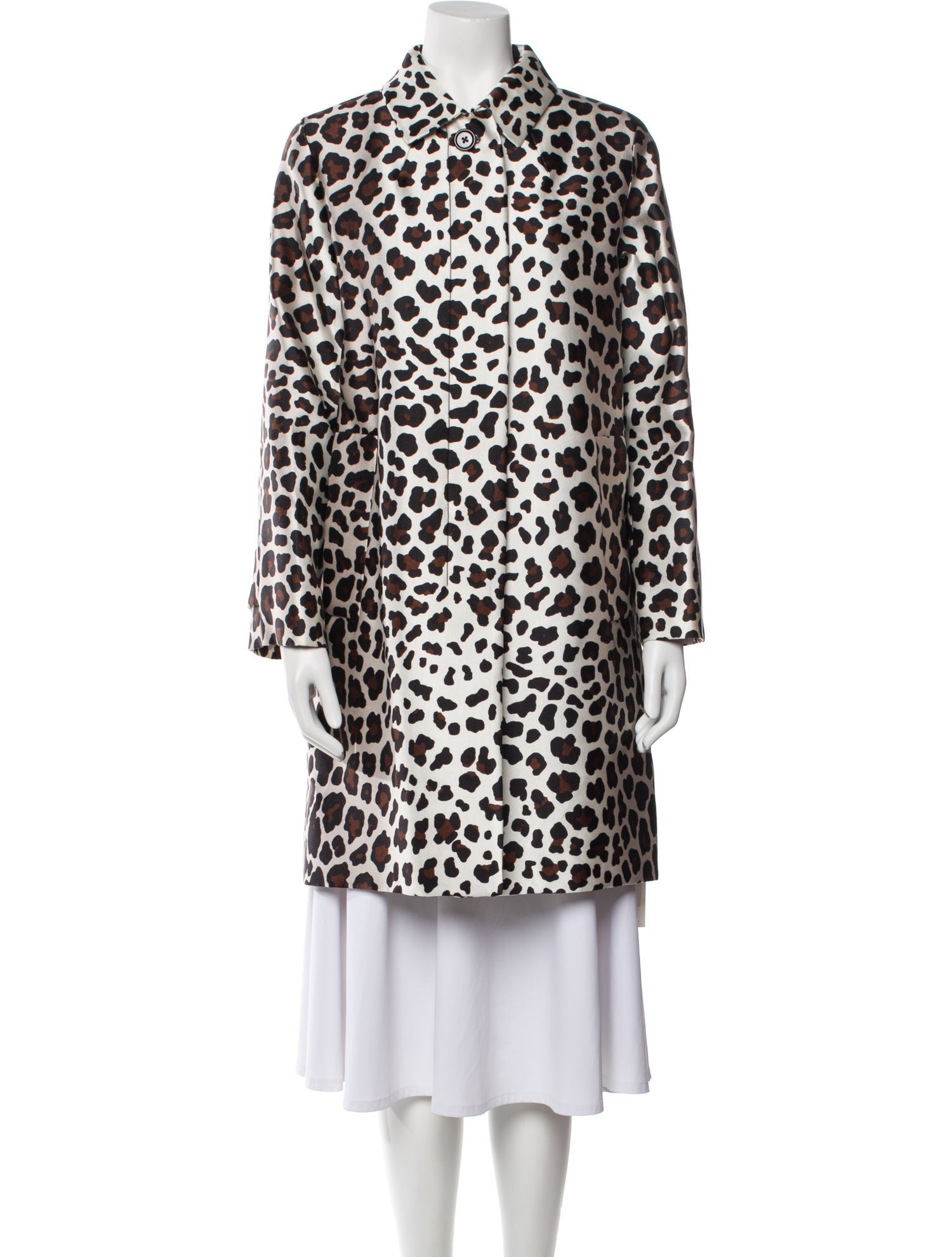 Marc Jacobs Silk Animal Print Coat