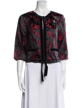 Marc Jacobs 2010's Floral Print Evening Jacket