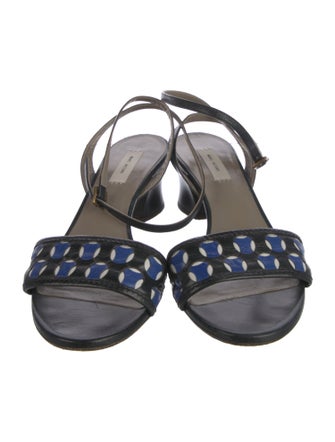 Marc Jacobs Leather Cutout Accent Sandals