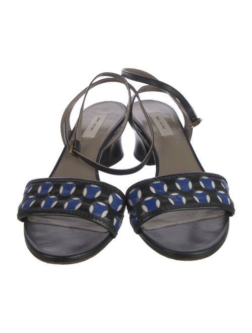 Marc Jacobs Leather Cutout Accent Sandals