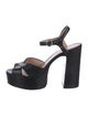 Marc Jacobs Embossed Leather Slingback Sandals