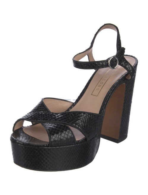 Marc Jacobs Embossed Leather Slingback Sandals