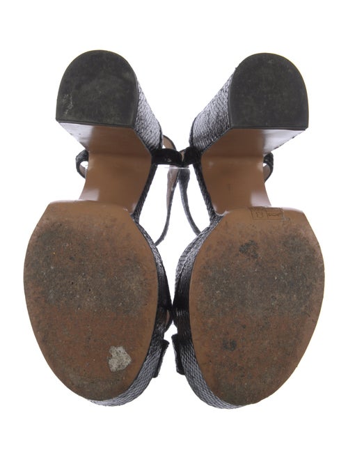 Marc Jacobs Embossed Leather Slingback Sandals