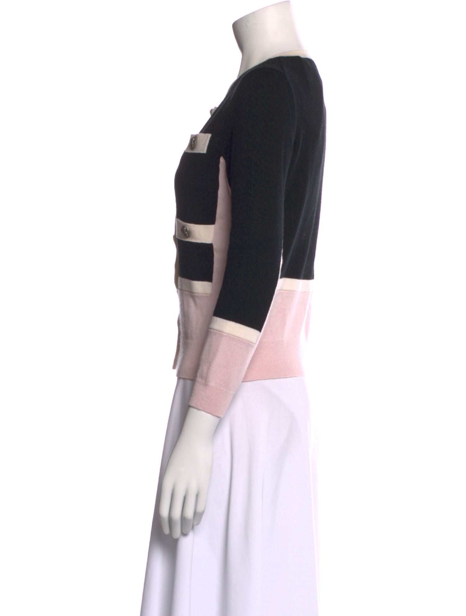 Marc Jacobs Cashmere Colorblock Pattern Sweater