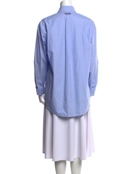 Marc Jacobs Striped Long Sleeve Button-Up Top