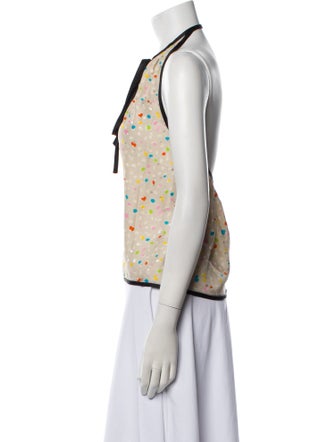 Marc Jacobs Silk Floral Print Top