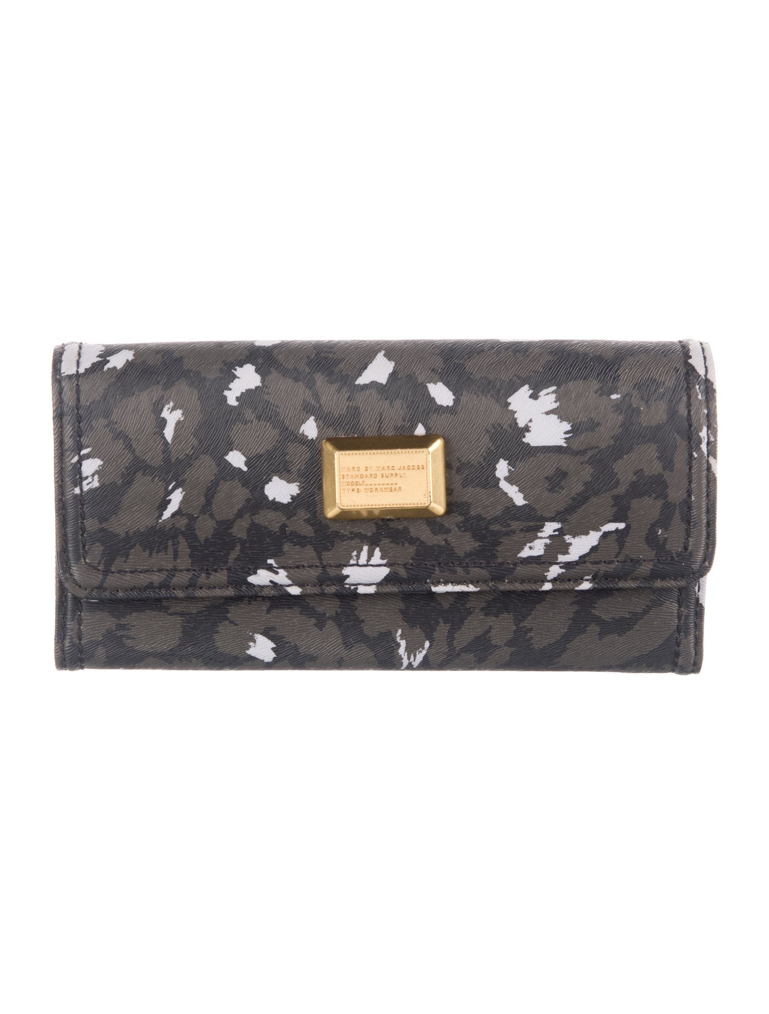 Marc Jacobs Leather Printed Continental Wallet