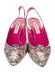 Marc Jacobs Leather Printed Slingback Pumps