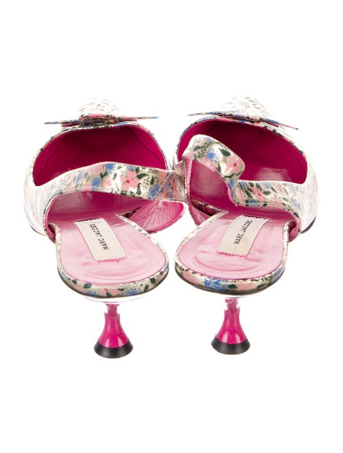 Marc Jacobs Leather Printed Slingback Pumps
