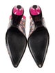 Marc Jacobs Leather Printed Slingback Pumps