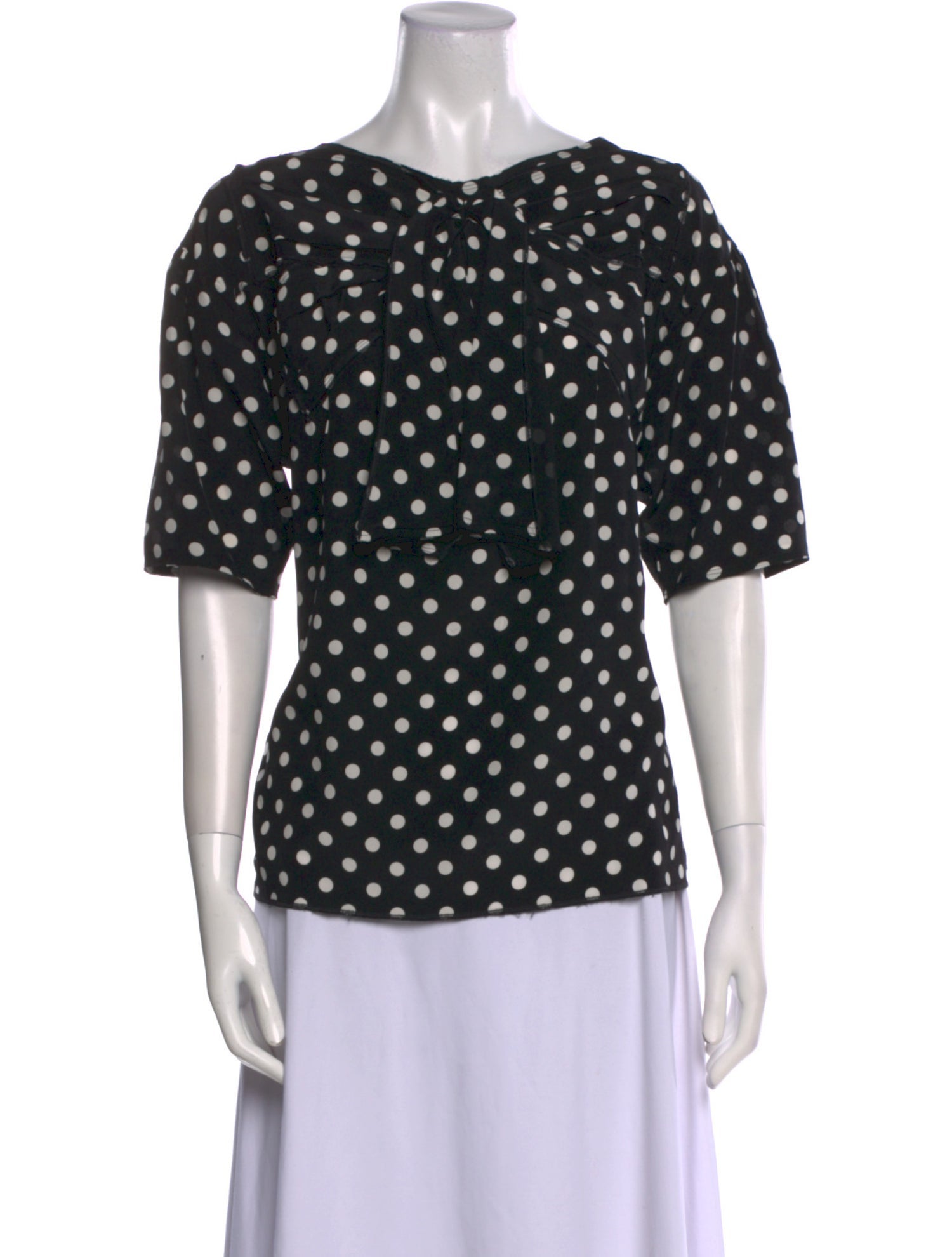Marc Jacobs Silk Polka Dot Print Blouse