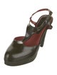 Marc Jacobs Leather Leather Trim Embellishment T-Strap Pumps