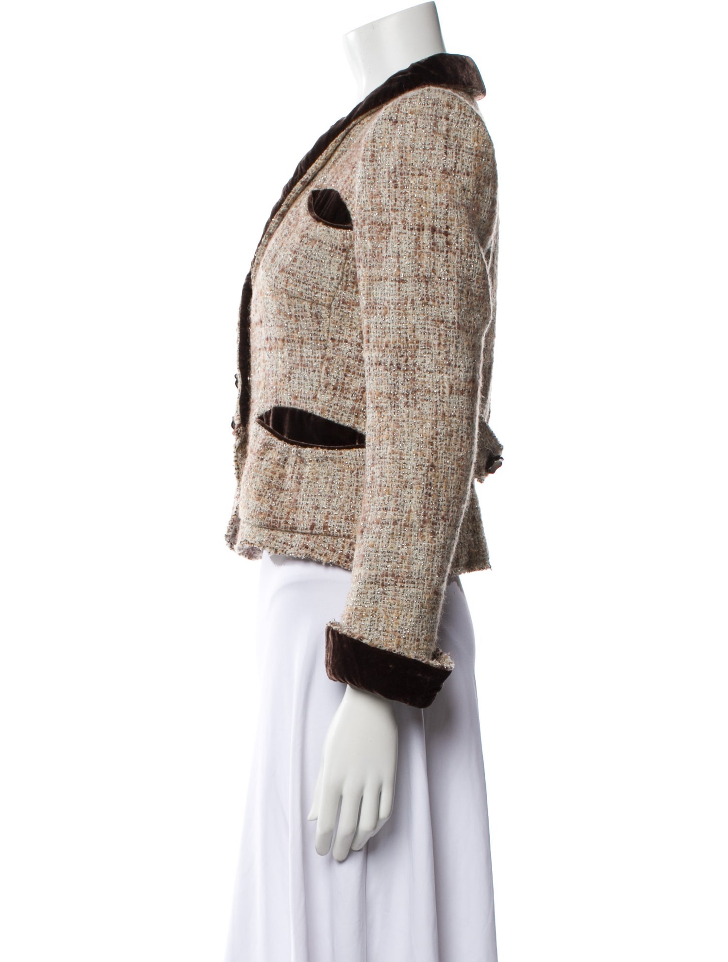 Marc Jacobs Tweed Tweed Pattern Blazer