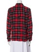 Marc Jacobs Silk Plaid Print Button-Up Top