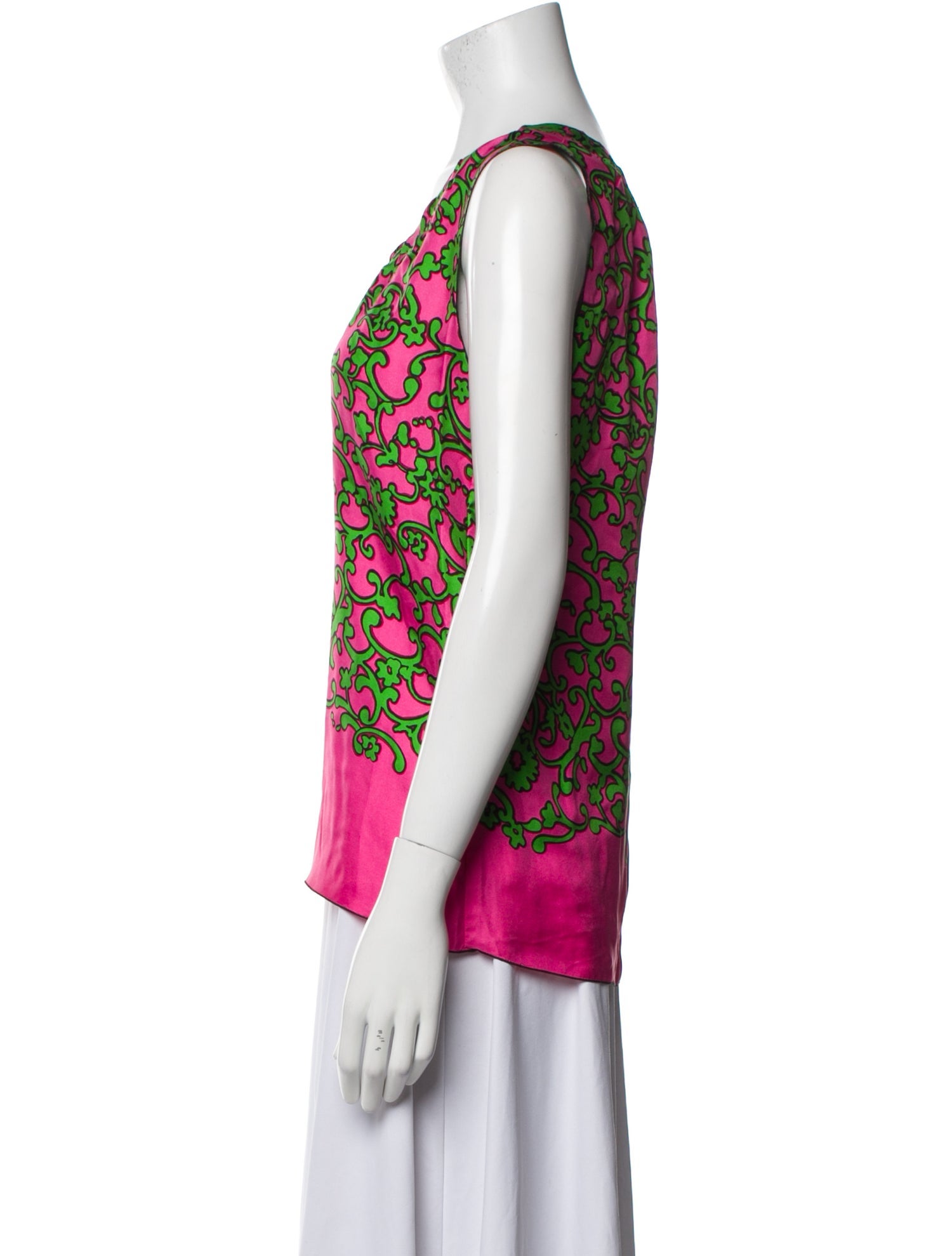 Marc Jacobs Silk Floral Print Top