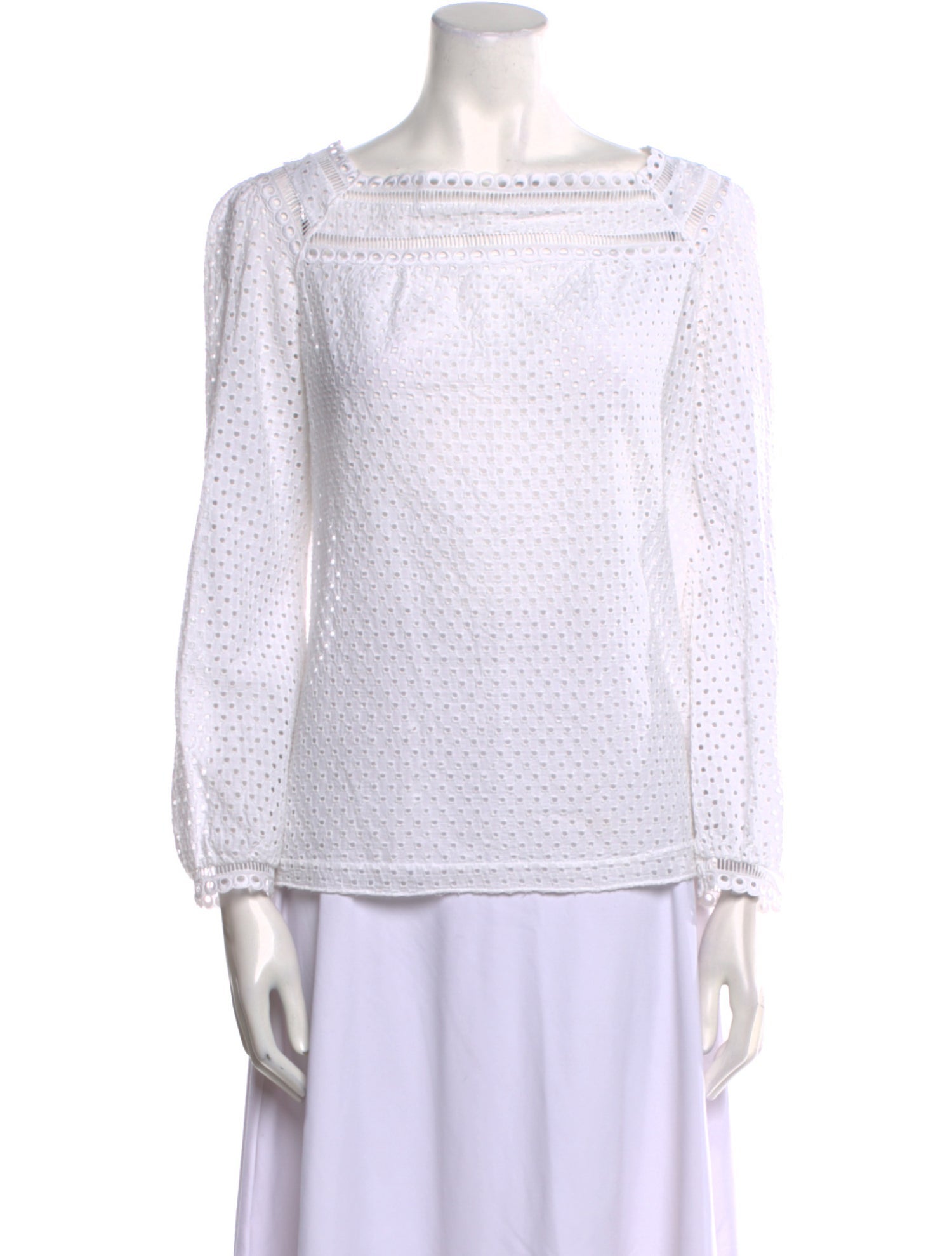 Marc Jacobs Square Neckline Long Sleeve Blouse