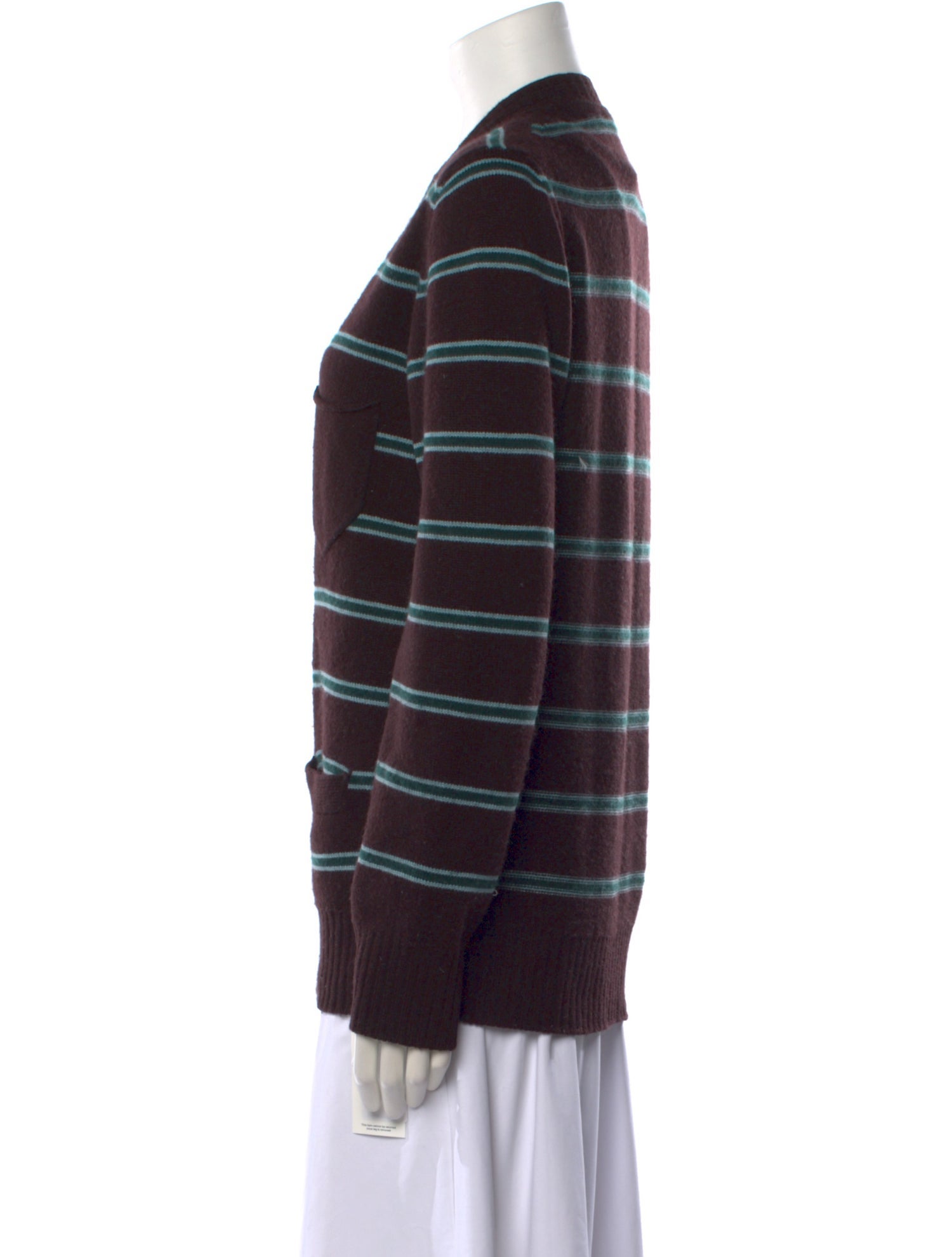 Marc Jacobs Striped V-Neck Sweater