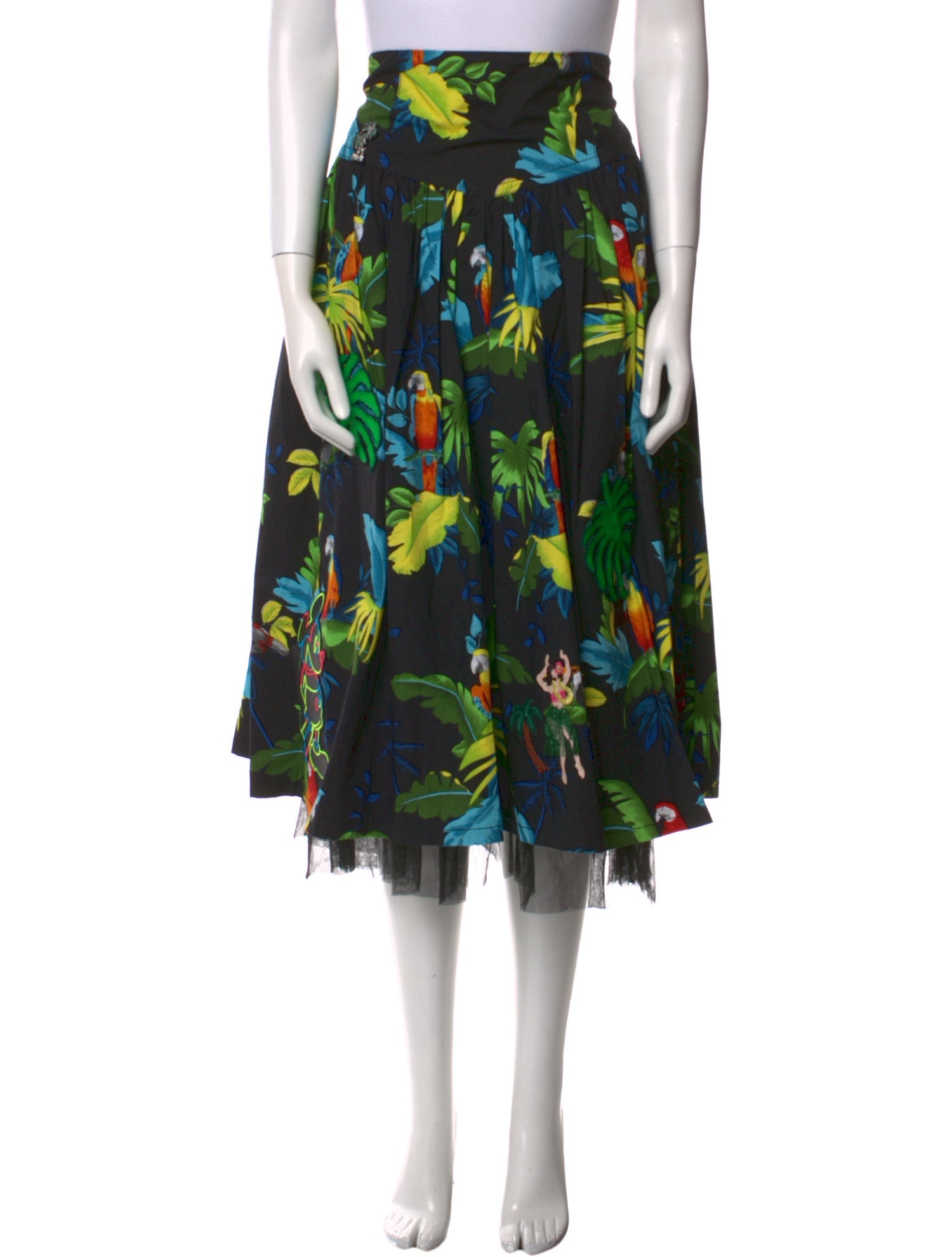 Marc Jacobs Floral Print Midi Length Skirt