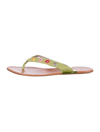 Marc Jacobs Canvas Flip Flops