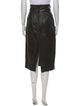Marc Jacobs Lamb Leather Midi Length Skirt