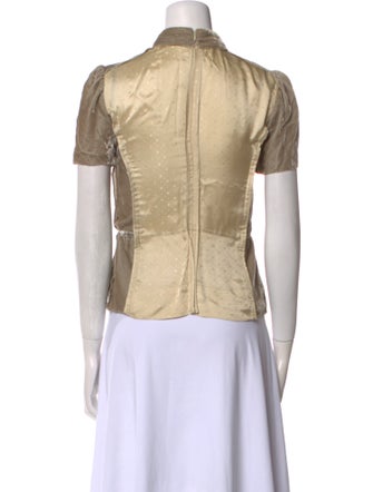 Marc Jacobs Short Sleeve Button-Up Top