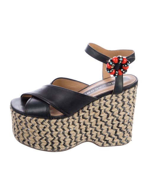 Marc Jacobs Leather Printed Espadrilles