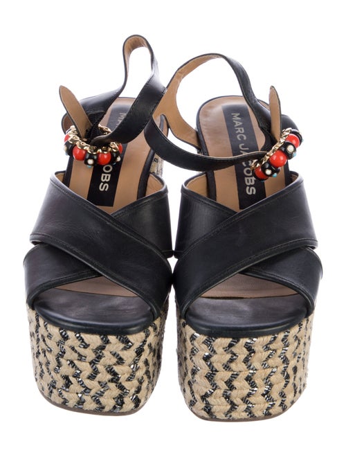 Marc Jacobs Leather Printed Espadrilles