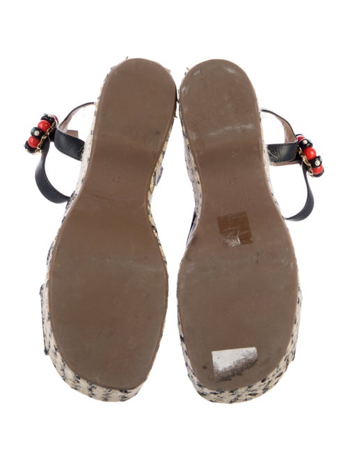 Marc Jacobs Leather Printed Espadrilles