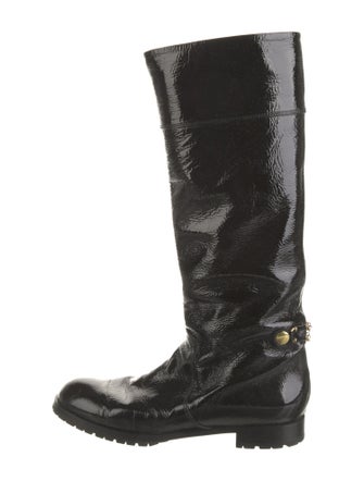 Marc Jacobs Patent Leather Combat Boots