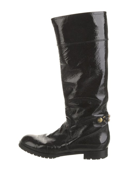 Marc Jacobs Patent Leather Combat Boots
