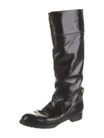 Marc Jacobs Patent Leather Combat Boots