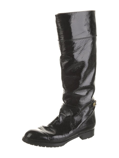 Marc Jacobs Patent Leather Combat Boots