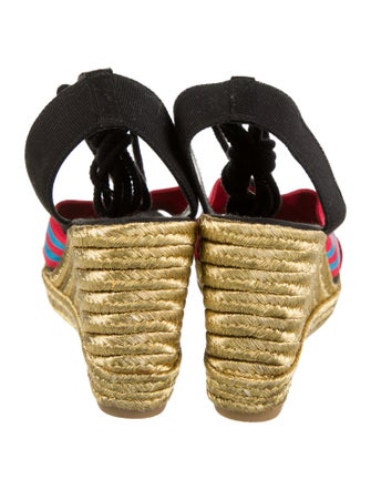 Marc Jacobs Raffia Striped Espadrilles