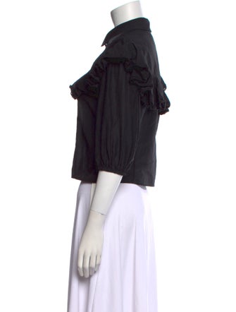 Marc Jacobs Three-Quarter Sleeve Crop Top