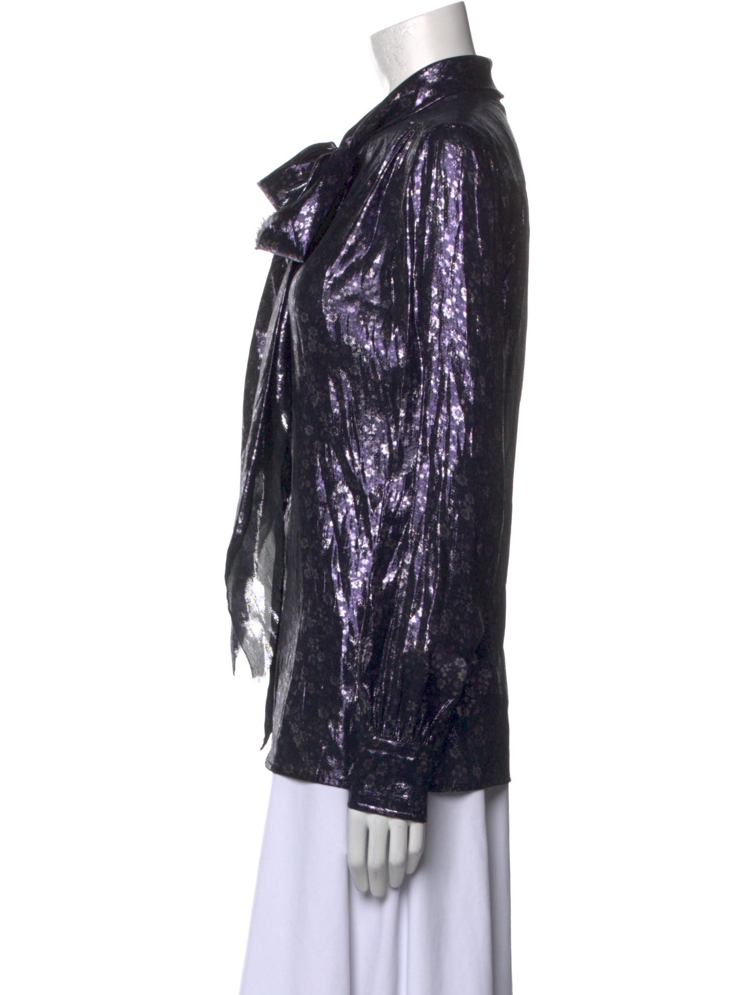 Marc Jacobs Silk Printed Button-Up Top