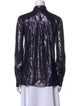 Marc Jacobs Silk Printed Button-Up Top