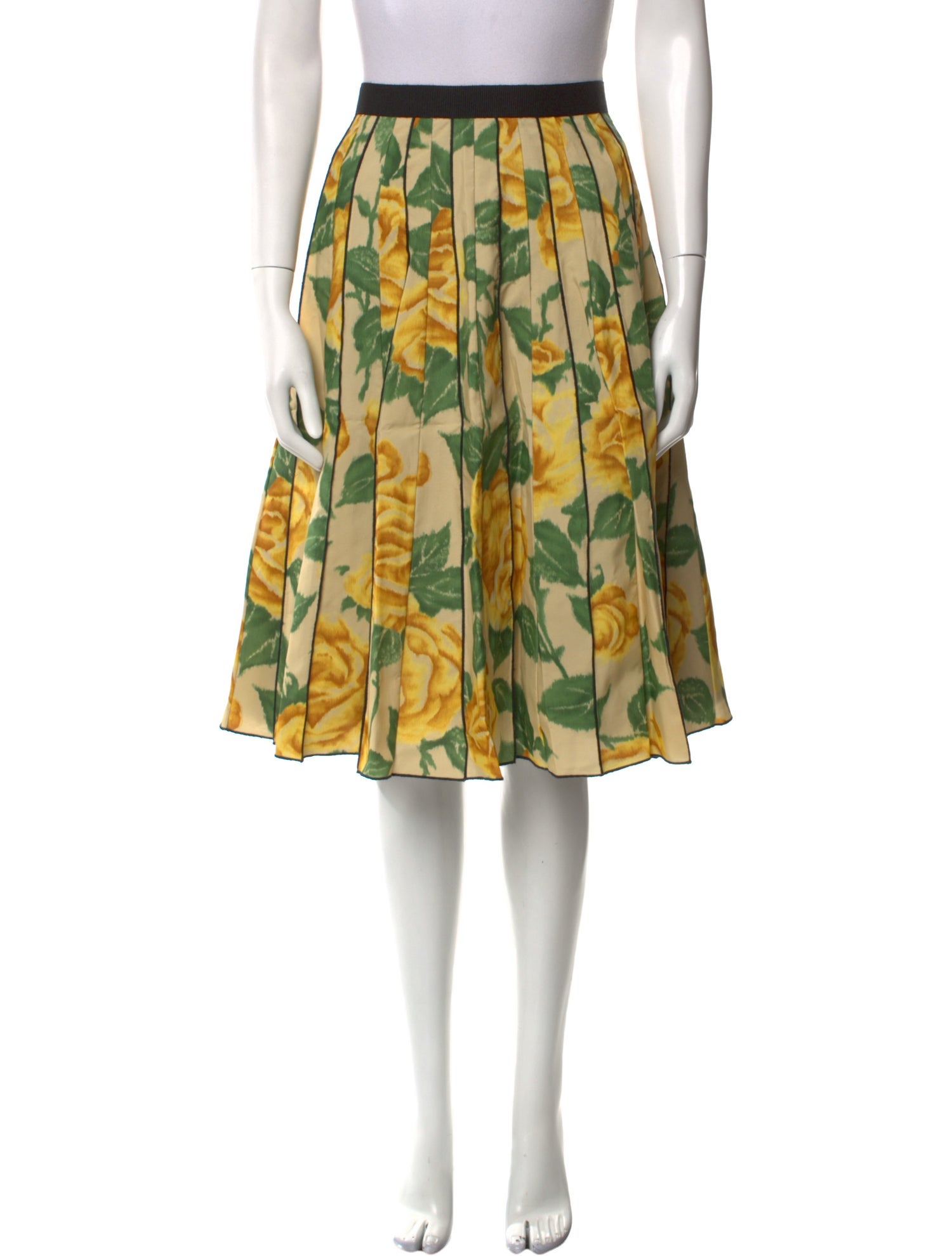 Marc Jacobs Floral Print Knee-Length Skirt