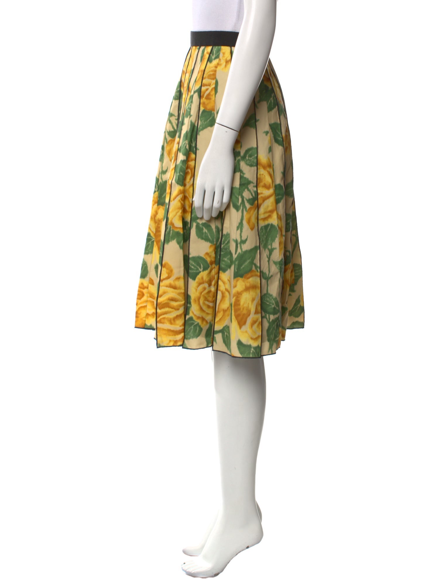 Marc Jacobs Floral Print Knee-Length Skirt