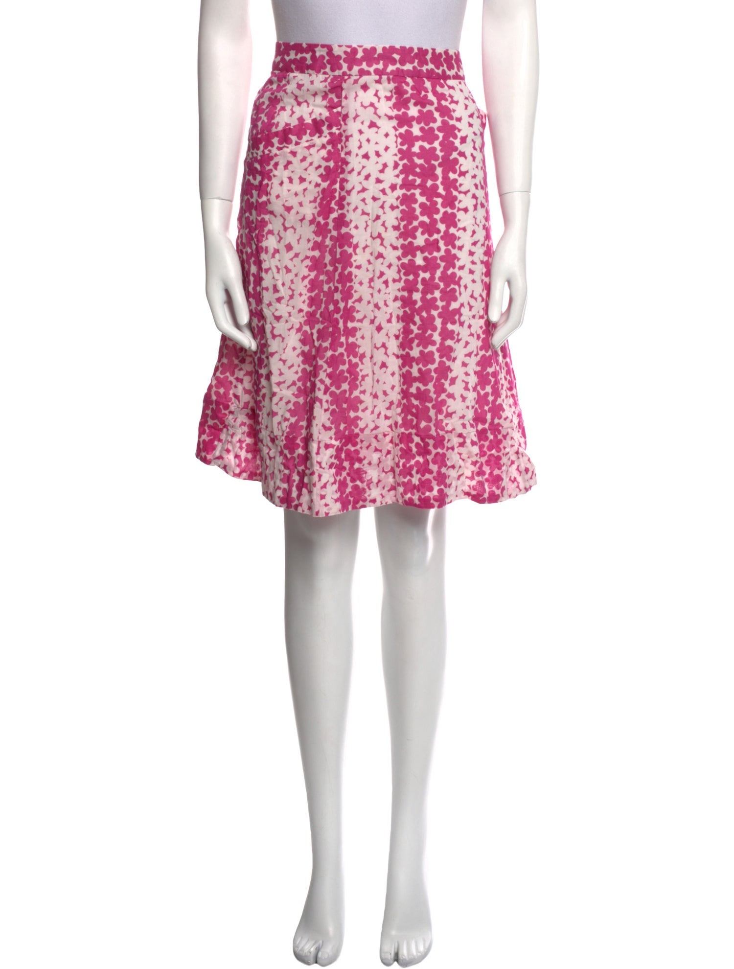 Marc Jacobs Floral Print Knee-Length Skirt