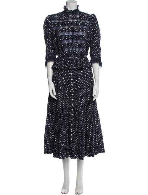 Marc Jacobs Polka Dot Print Ruffle Embellishment Skirt Set
