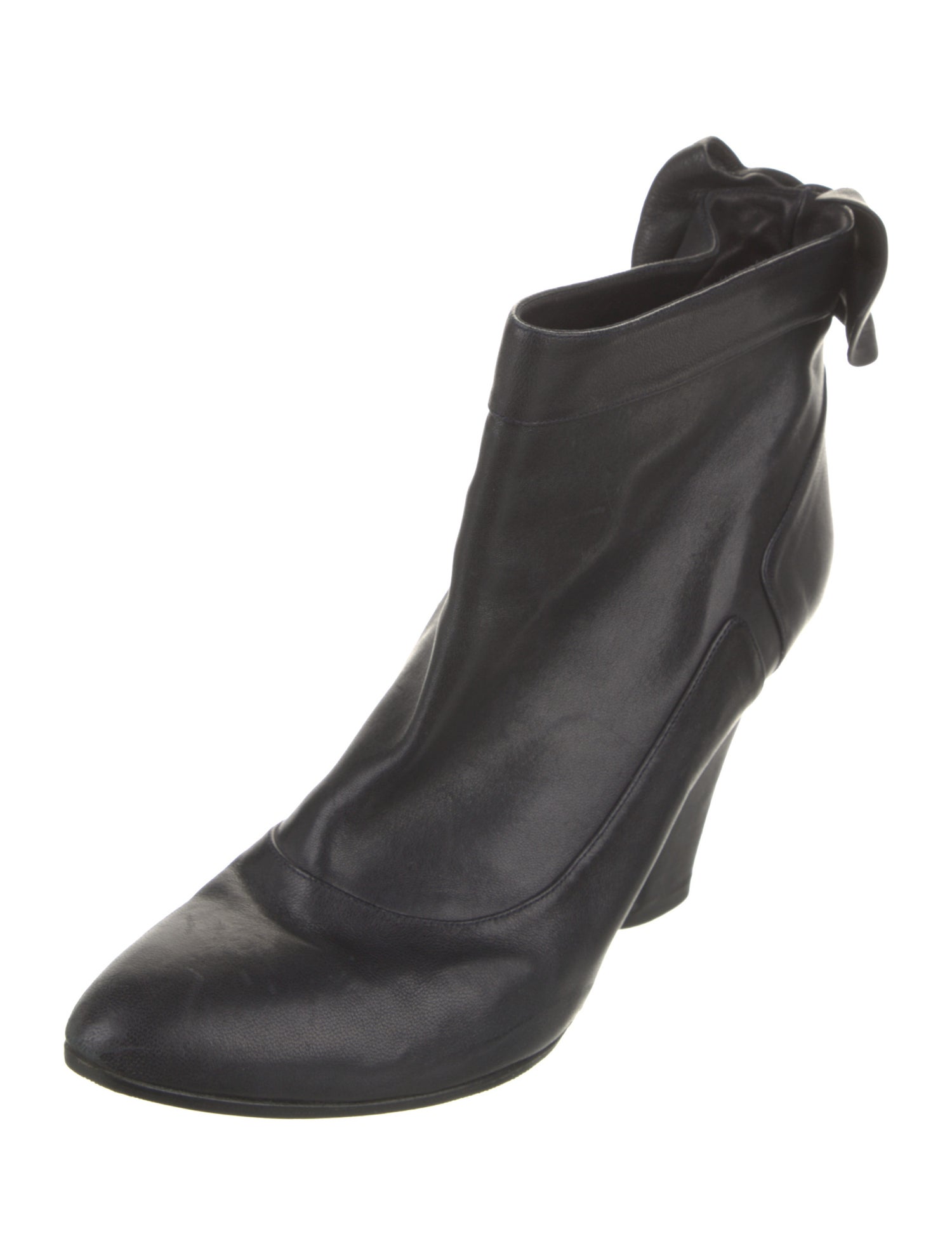 Marc Jacobs Leather Bow Accents Boots