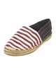 Marc Jacobs Striped Glitter Accents Espadrilles