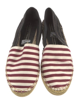 Marc Jacobs Striped Glitter Accents Espadrilles