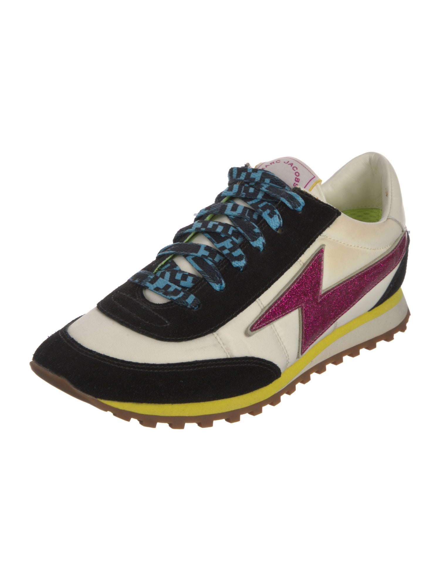 Marc Jacobs Leather Printed Athletic Sneakers