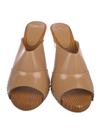 Marc Jacobs Leather Studded Accents Mules