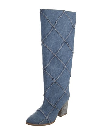 Marc Jacobs Denim Riding Boots