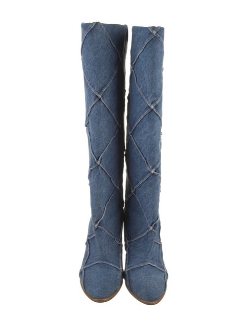 Marc Jacobs Denim Riding Boots
