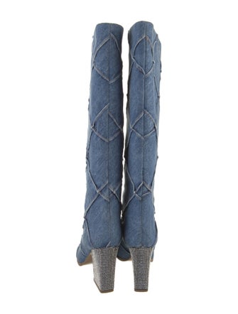 Marc Jacobs Denim Riding Boots